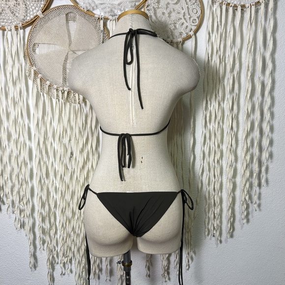 So De Mel NWT Rio Bikini Set in Olive Green S/M - Picture 3 of 16